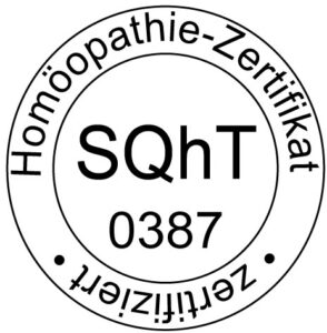 SQhT Qualitäts Zertifikat Homöopathie, Zertifizierungs Nummer 0387